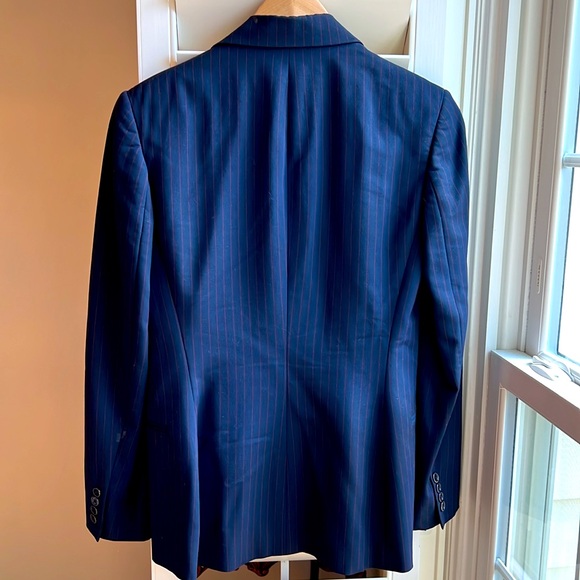 Vintage Ralph by Ralph Lauren Pinstripe Double Breasted Wool Rayon Blazer 4 - Picture 10 of 10